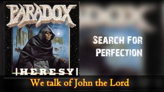 Paradox - Search For Perfection - Lyrics