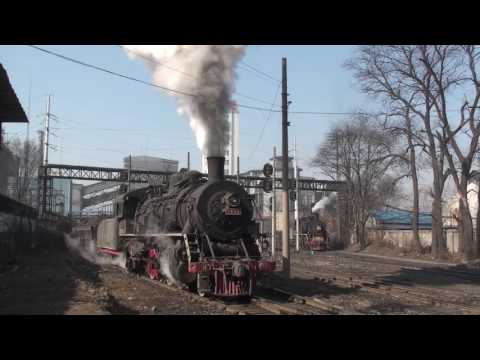 Steam of Fuxin Coal Mine Railway China(Mar.2012) 3 　中国・阜新炭鉱鉄道の蒸気機関車（2012年3月）3