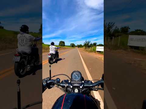 Novamente indo para Araçu nessa estrada show de bola! #harleydavidson #suzuki #goias #intruder #tbt