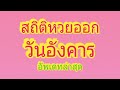 หวยออกวันอังคาร
