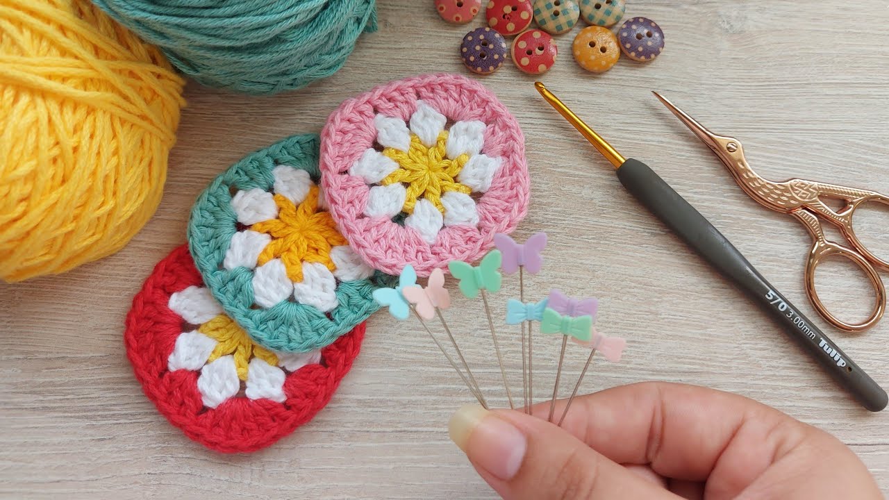 ¡Teje esto y NO volverás a perder tus 🪡 y alfileres ! Tan solo con sobras de hilo proyecto Crochet 🧶