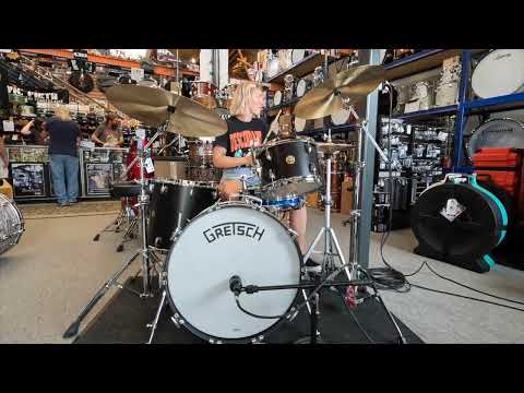 Gretsch Broadkaster 3pc Drum Kit in Satin Dark Ebony