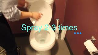 The Only Toilet Spray Eliminates Poop Smell, No Overpowering Fragrances, NonScents