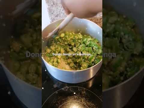 fried okra, dongo dongo ya kokalinga