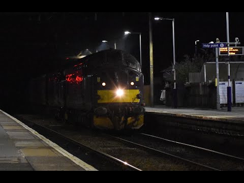 WCRC Class 37 No's. 37516 & 37676 on 5Z49 York - Carnforth ST @ Guide Bridge on 10.07.22 - HD