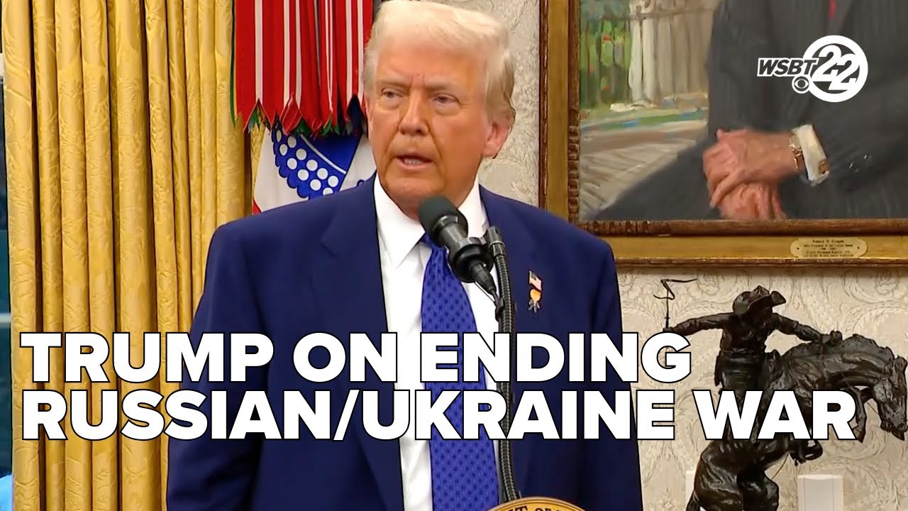 Trump speaks with media about Ukraine War and phone calls with Russian and Ukrainian leaders