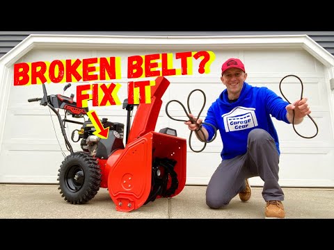 How To Change AUGER & DRIVE BELTS On An Ariens Deluxe 24 Snowblower (Step-by-Step)