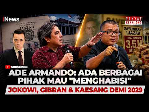 Ade Armando Bongkar Dugaan Manuver Politik 2029, Jokowi-Gibran-Kaesang Dijegal | Rakyat Bersuara