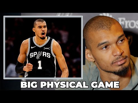 Victor Wembanyama on Physicality and Patience in Tough Road Win