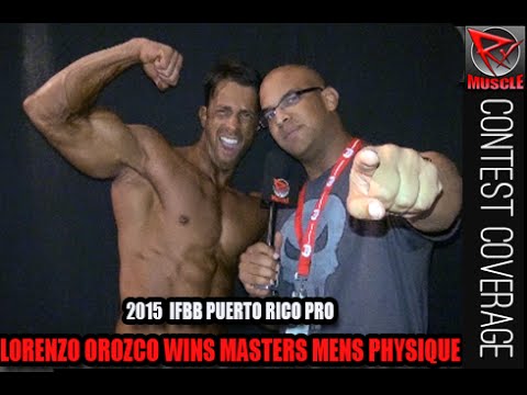 Lorenzo Orozco Wins Pro Masters Men's Physique At The 2015 IFBB Puerto Rico Pro Show!