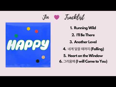 [Full album] - Jin ( 진 ) - HAPPY |  Soft Korean playlist ♪ -  ♥  Jin | BTS ♥  MyMusicShelf | 내 음악 선반