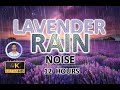 Soothing Lavender Rain Noise | 12 Hours BLACK SCREEN | Study, Sleep, Tinnitus Relief and Focus