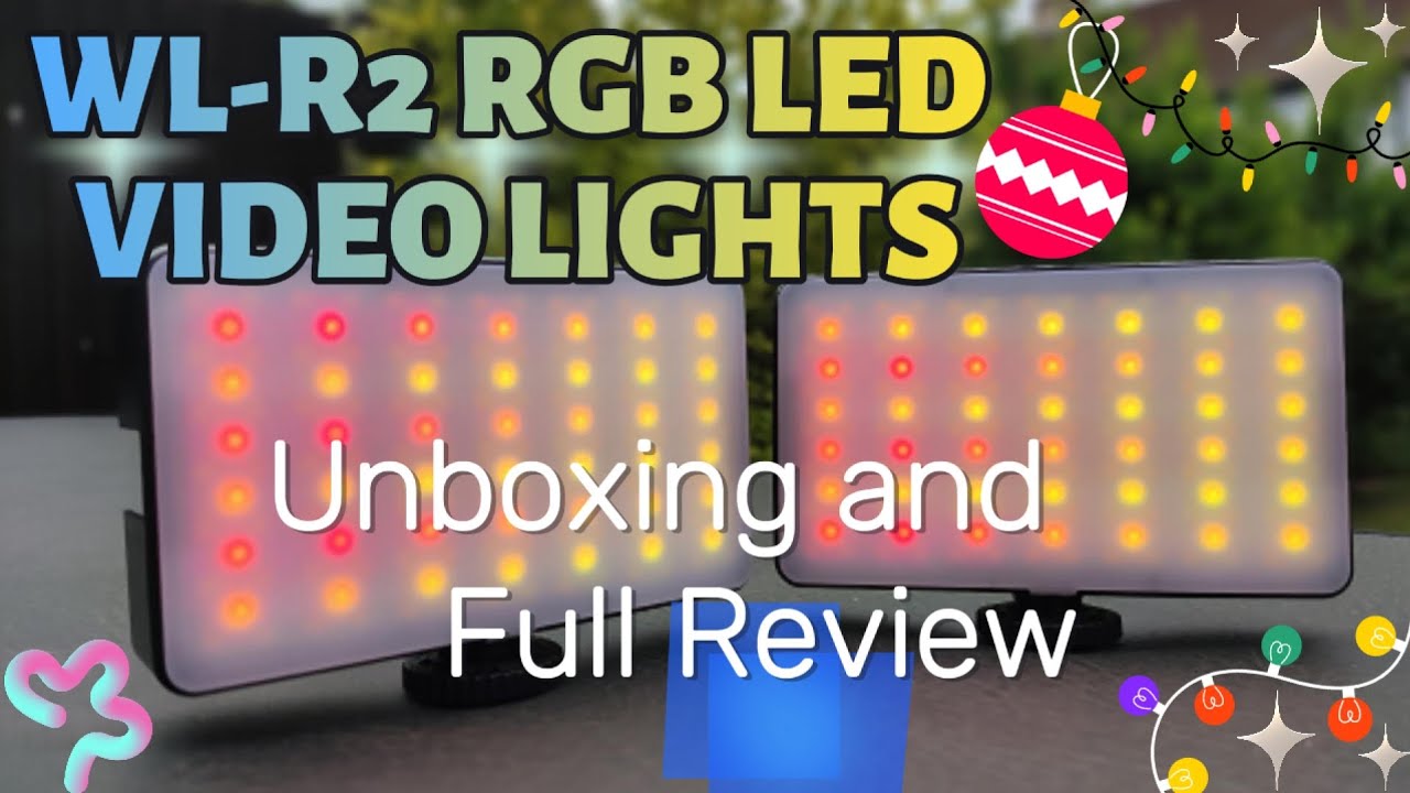 WL-R2 RGB LED Video Lights - Unboxing & Review