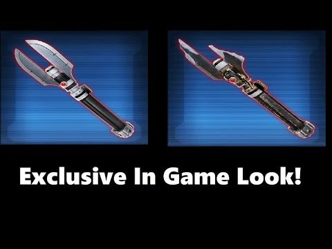 SWTOR: First Look- Darth Malgus Lightsaber/Damaged Lightsaber- In Game Preview (Patch 5.10)