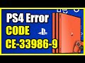 How To Fix PS4 Error CE 33986 9 Cannot Connect To Server PS4 Tutorial