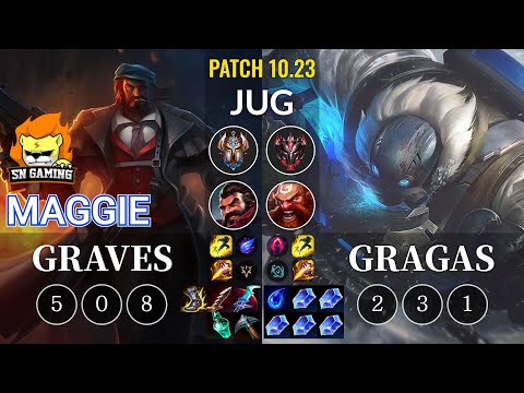 SN Maggie Graves vs Gragas Jungle - KR Patch 10.23