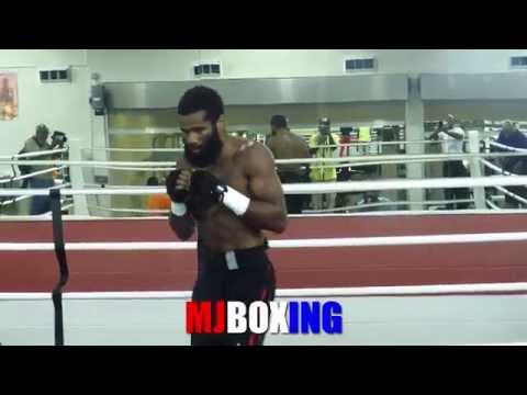 LAMONT PETERSON SHADOW BOXING LOOK VERY SHARP FOR OCT 17 FELIX DIAZ