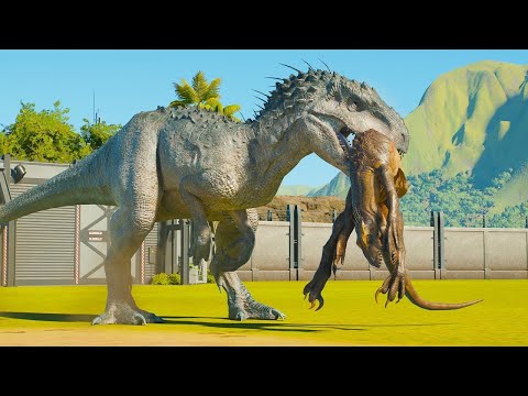 INDOMINUS REX DEATH RUN ON ISLA NUBLAR - Jurassic World Evolution 3