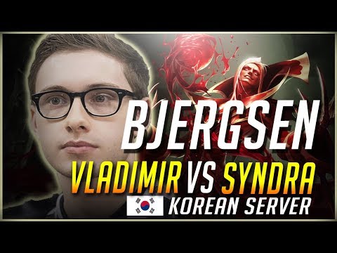 Bjergsen Korean Solo Q | Vladimir vs Syndra (Patch 7.18) League Of Legends Gameplay