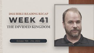 Week 41 Bible Reading Recap