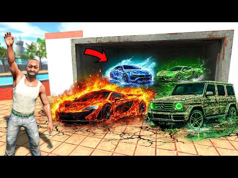 😱Franklin Found Secret Elemental Cars in Indian Bike Driving 3D