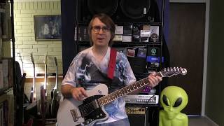 Video thumbnail for Guitar 3 - Reverend Reeves Gabrels Sustainiac (RG-SUS) by Man Cave Guitar Pedal Mania