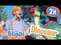 Blippi S Dino Day At The Museum 2 Hours Of Dinosaur Stories For Kids