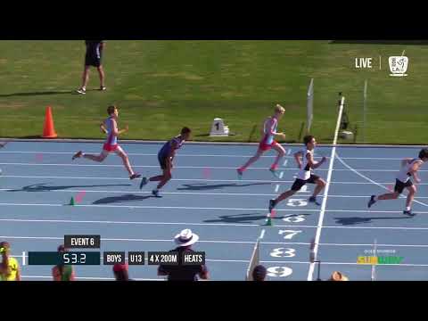 BOYS U13 4X200M HEAT 2 - 2017 SUBWAY STATE RELAY CHAMPIONSHIPS // LAVicTV