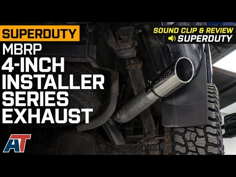 2011-2016 F-250 SuperDuty MBRP 4-Inch Installer Series Single Exhaust System Review & Sound Clip