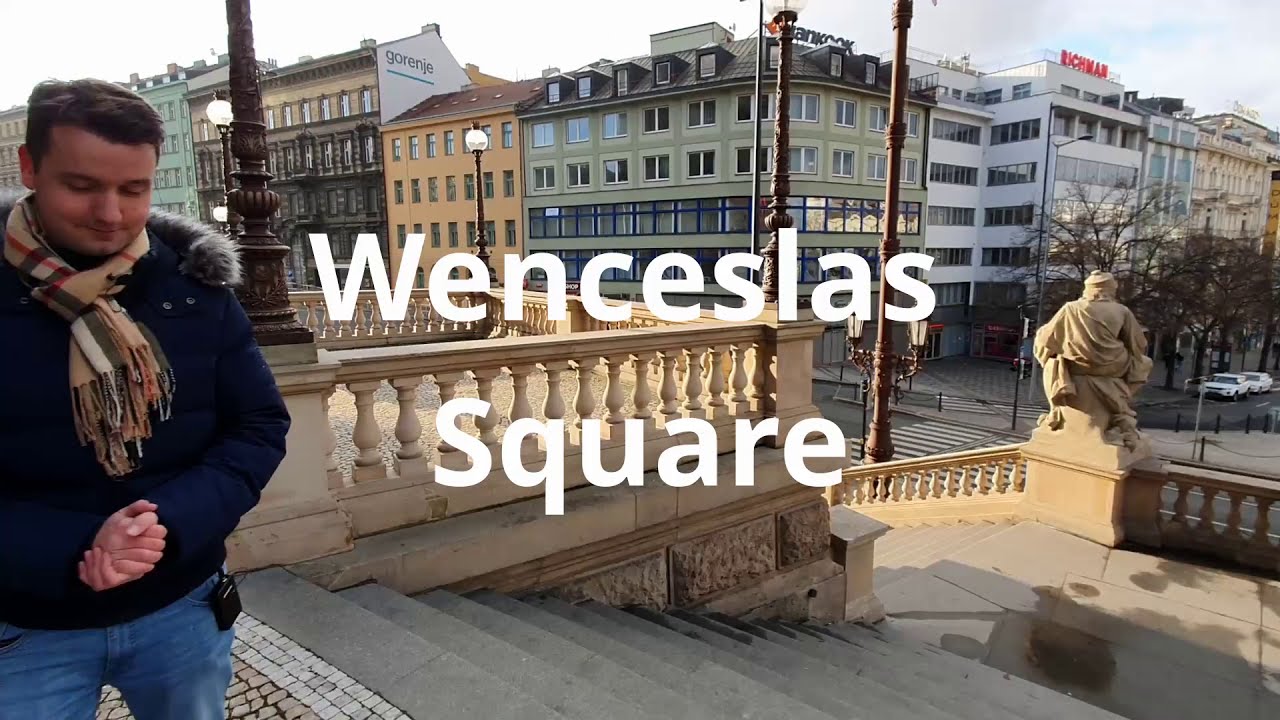 Join a traveler as he explores Wenceslas Square.