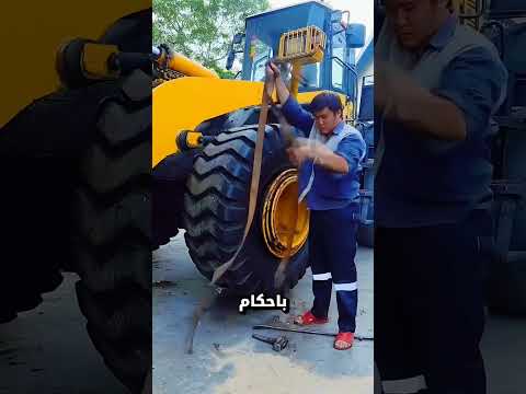 أخطر طريقة لتركيب الإطارات، لا تجرّبها أبدًا!  ⚠️