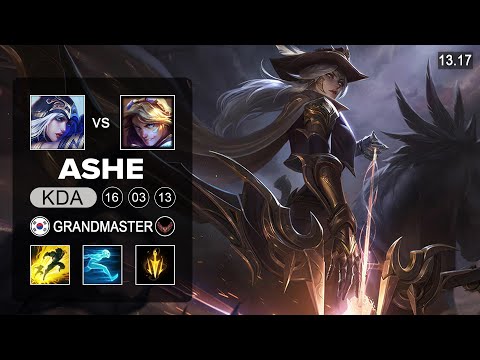 Ashe vs Ezreal ADC - KR Grandmaster - Patch 13.17 Season 13