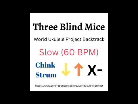 3 Blind Mice Practice Track - Slow (60 BPM)