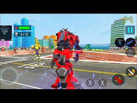 Rat Robot Car Transform Game 2021 - Red Car Robot #2 - Android Gameplay