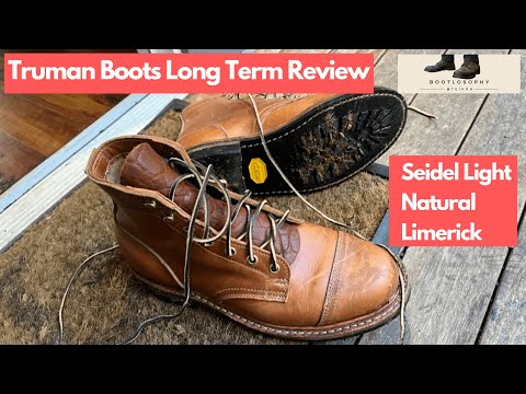 Long Term Review of Truman 79 Lasted Cap Toe boot in Seidel's Light Natural Limerick
