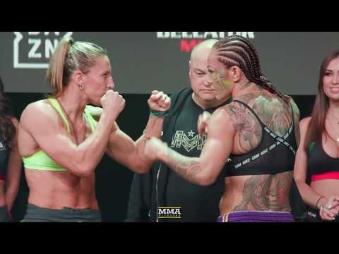 Bellator 238: Julia Budd vs. Cris Cyborg Weigh-In Staredown - MMA Fighting