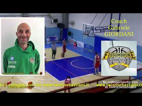 Intervista Coach Gabriele GIORDANI - Nuovo BK Fossombrone Serie C 16/10/2016
