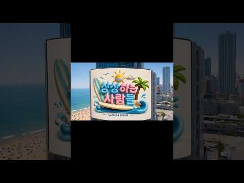 도심 빌딩 옥외 LED 전광판 광고