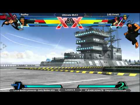Salty Battles #08 - uMvC3 L6 - RayRay VS [LB] ChrisG