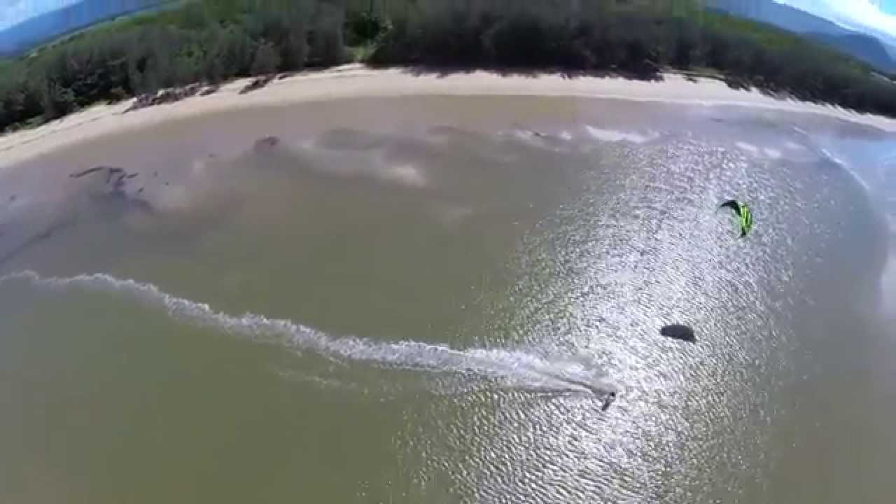 Catch a peek into Kiteboarding adventure at Yorkeys Knob.