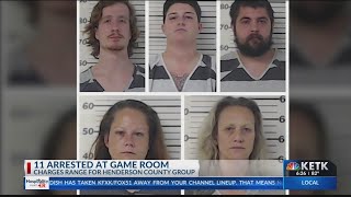 11 arrested in game room raid in Henderson County