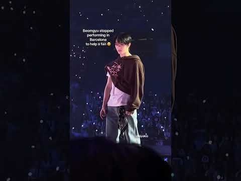 beomgyu spotting a moa in distress and helping them, the sweetest person ever🥹💗