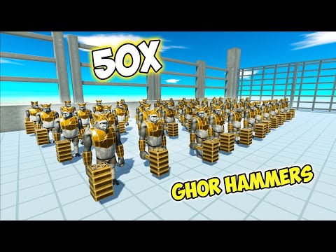 50x GHOR HAMMERS VS EVERY FACTION UNITS | ANIMAL REVOLT BATTLE SIMULATOR