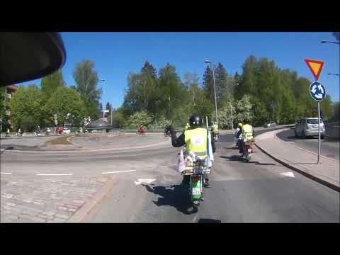 Kauniala-ajo 2023  Moped driving Helsinki Finland