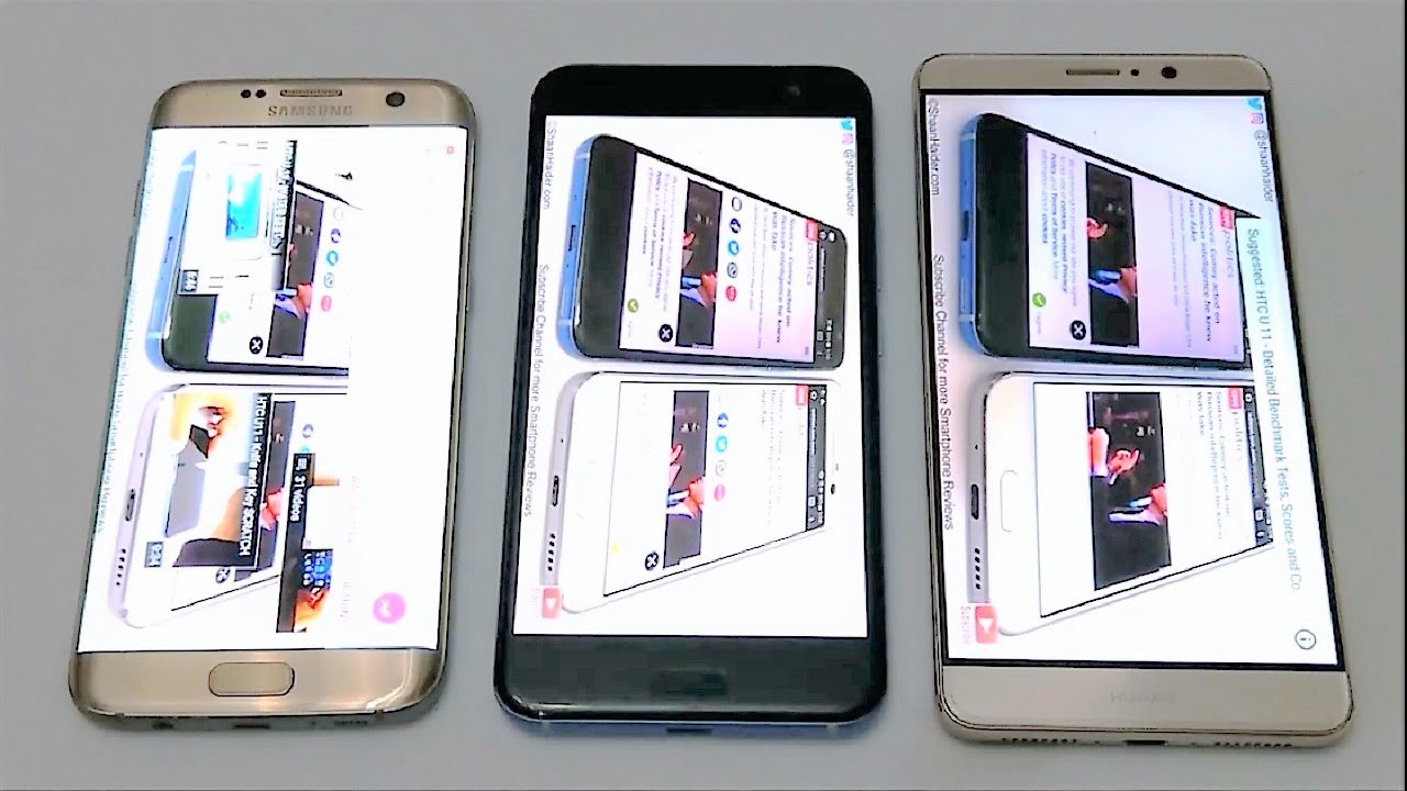 HTC U11 vs Samsung Galaxy S7 Edge vs Huawei Mate 9 - BATTERY DRAIN TEST
