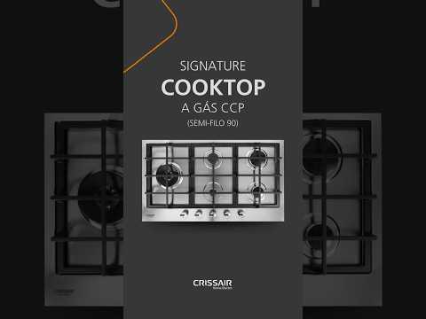CLUBHAUS C9 SwingTop Ｌサイズ Cooktop Crissair a Gás 5 Bocas Tripla-chama Lateral Inox 90cm