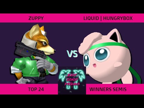 Zuppy (Fox) vs. Liquid | Hungrybox (Jigglypuff) - ECF 176 Top 24 Winners Semifinals SSBM