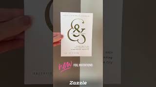 Foil Wedding Invitations from Zazzle