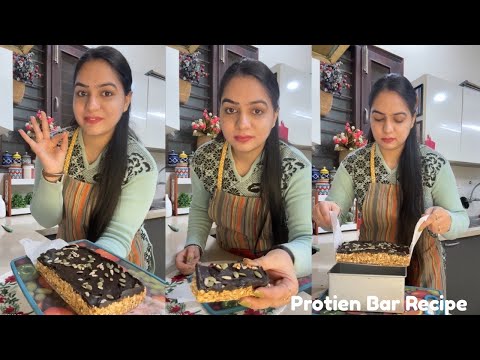 Homemade Protein Bar | Healthy & Easy Recipe | No Bake Energy Bars |