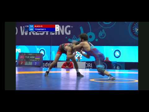 #ispanya  U23 Dünya Güreş Şampiyonası Final Maçı Hamza ALACA VS Vazgen TEVANYAN